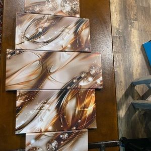 Beautiful brown and gold Canvas